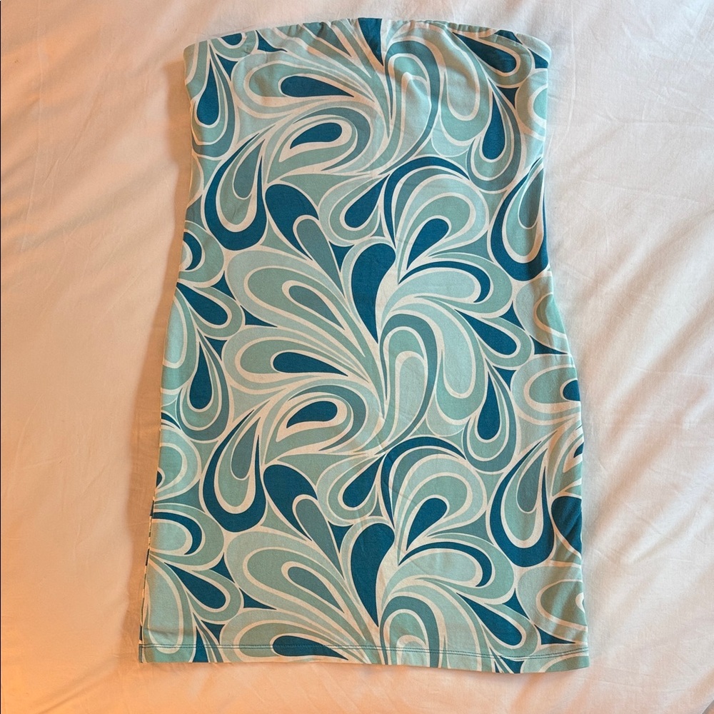 NWOT Garage Swirly 70s Swim Coverup